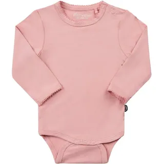 MINYMO - Langarm-Body BAMBOO – MINY BASIC in misty rose, Gr.86