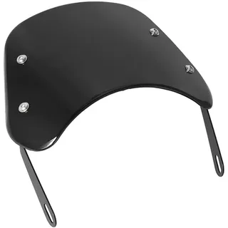 SRTMIRJJ Motorrad Windschutzscheibe Schutz für Brixton Cromwell 125 250 BX125 BX125R BX150, Universeller Windschutzscheiben Windabweiser, für 5-7 Zoll Scheinwerferverkleidung,Black