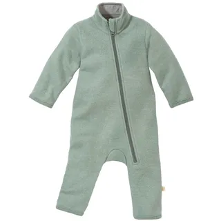 Disana WALK-ANZUG Kinder-Overall Wollwalk Reißverschluss | 100% Bio-Merinowolle | Frühjahr Sommer Herbst | Kinnschutz | Baby Kleinkind Unisex | Made in Germany | GOTS IVN Best | Jade Gr. 62-68 - 62-68