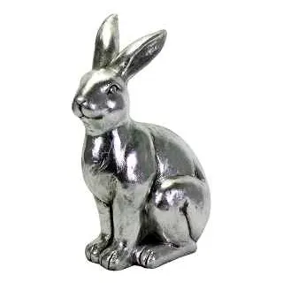 Hase silber - Höhe 41 cm