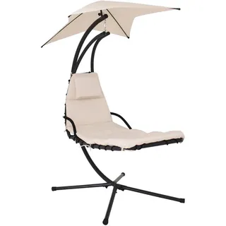 Home Deluxe San Remo Schwebeliege 175 x 113 x 205 cm beige