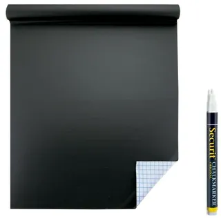 vermes b.v Securit selbstklebend Kreidetafel Rolle, 100 x 45 cm, schwarz (cs-wall-100)