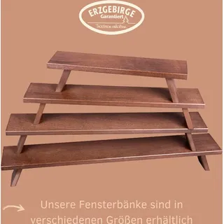 weigla günter gläser leuchtenherstellung Weigla Schwibbogen-Fensterbank »Weihnachtsdeko«, aus Buchenholz, Tiefe ca. 7,5 cm Braun (L/H/t):60,0cmx11,0cmx7,5cm NEU Blumenbank Unterstellbank