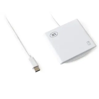 SCROY ACR40U USB-Smartcard-Lese-/Schreibgerät für Personalausweis, digitale Signatur, Medizin, Gesundheitswesen, Militär, Regierung, Fahrtenschreiber, Identitätskontaktchip eID CAC IC (USB-C)