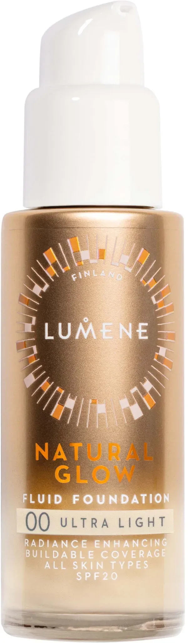 Lumene Glow Fluid Foundation SPF20 00 Ultra Light