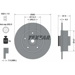 Textar Bremsscheibe PRO