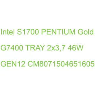 Intel CPU/Pentium G7400 3,70 GHz LGA1700 Tray Schwarz