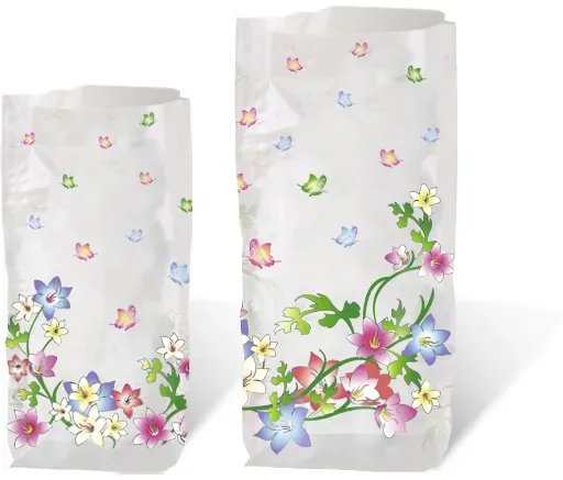 Geschenk-Bodenbeutel Blumenranken groß