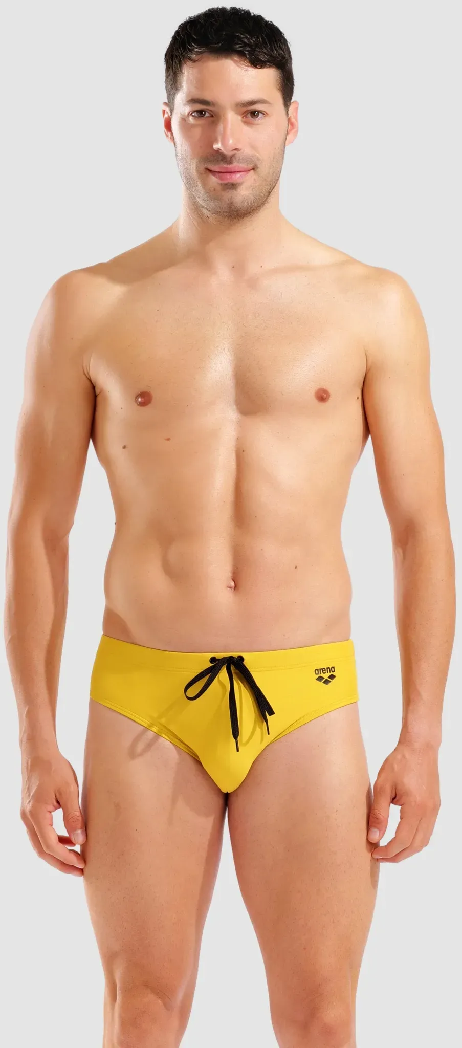 Badehose Slip 8 cm Herren arena Smart Pocket - Light Golden Kaki-black - 9