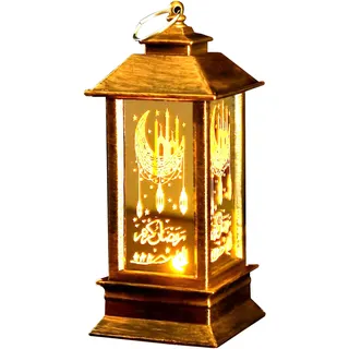 Ramadan Deko Kerzenlampe Windlicht,Ramadan Mubarak Dekoration LED Windlampe Kerzenständer,Ramadan Dekoration Laterne Windlichter für Umrah Mubarak Deko Haushaltslaterne