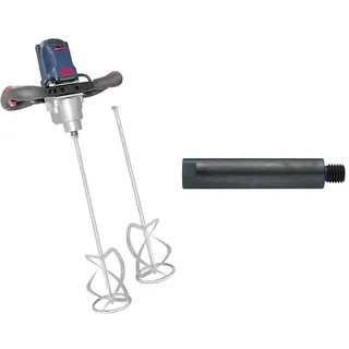 Güde 58048 Rührwerk GRW 1800 (Aufsatz 140 mm, 1800W, 2-Gang-Getriebe, Soft-Start-Funktion, Arretierbarer Schalter) & HIKOKI 754745 M14-Gewinde-180 mm Verlängerung