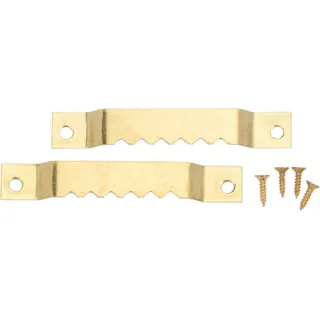 Glorex  Glorex Gmbh - Glorex Bilderrahmen Aufhänger 2 Stück 66 Mm, Goldfarben Bastelmaterial
