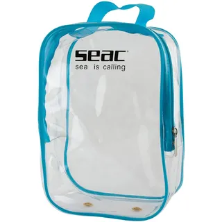 SEAC Full Face Mask Bag, transparente Kunststofftasche für Schnorchelmaske, durchsichtig