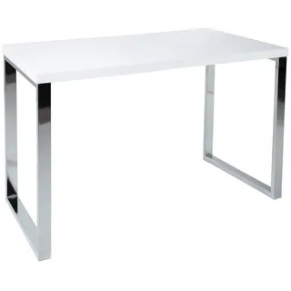 Riess-Ambiente Schreibtisch WHITE DESK 120cm Hochglanz / Weiß
