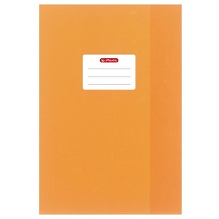 Herlitz Heftumschläge mit Baststruktur DIN A5 orange,
