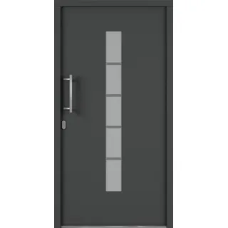 Roro Alu-Kunststoffhaustür 'Calgary' anthrazit 110 x 210 cm DIN L