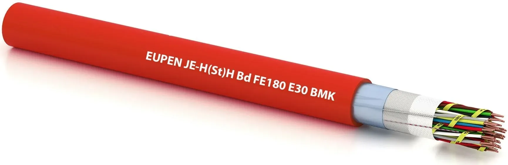 Eupen JE-H(St)H E30 12x2x0.8 Installationskabel halogenfrei, Schnittware, rot