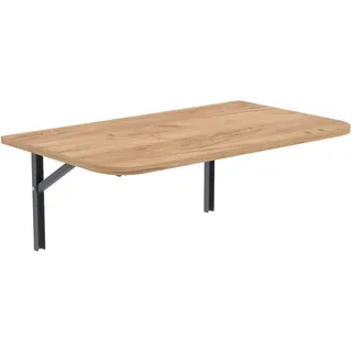 AKKE Wandklapptisch mit abgerundete Ecken für Küche Zimmer Wohnzimmer Kinderzimmer 60 cm x 40 cm, Wandtisch klappbar, Klappbarer Wandtisch Küchentisch Kindertisch, Klapptisch Klappschreibtisch Küche