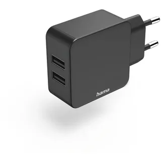 Hama Ladegerät 2-fach USB 12 Watt