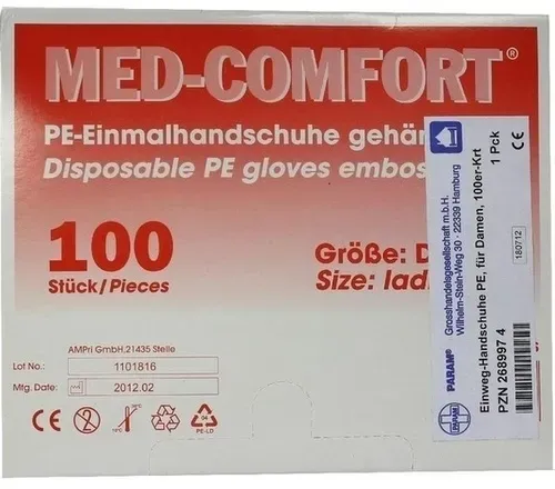 HANDSCHUHE Einmal f.Damen Karton 100 St.