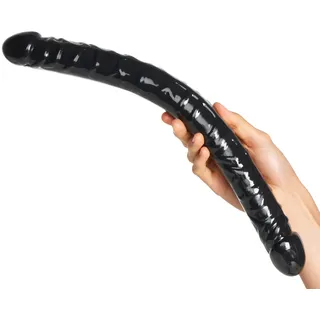 Willie City Realistischer Doppeldildo mit 2 Enden 43 cm - Schwarz