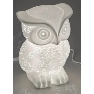 Formano 658807 Lampe Eule Eulenlampe 20 cm Weiß NEU
