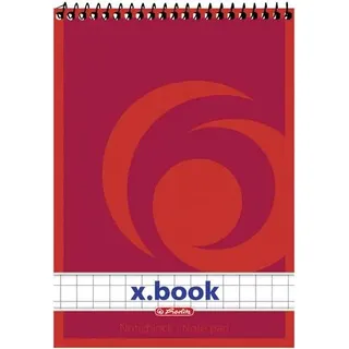 Herlitz Notizblock 00110734 Weiß DIN A7 kariert Anzahl der Blätter: 50