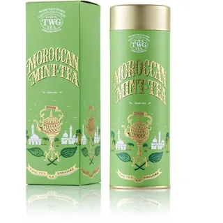 TWG Tea | Moroccan Mint Tea | Grüner Tee | Grüne Minzeblätter | Haute Couture Dose, 100G | Geschenkset