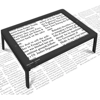 NZQXJXZ 5X Leselupe mit Licht für Senioren Groß, Lupe mit Licht und Ständer, Dimmbare Lesehilfe mit 50 LED Licht, Größere Linsen, Klappbarer Ständer Hände Frei für Bücher, Nähen, Lesen, Sehschwäche