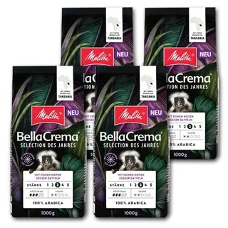 4 KG Melitta BellaCrema Selection des Jahres 2024 Bohnen Inklusive Kaffeesteuer