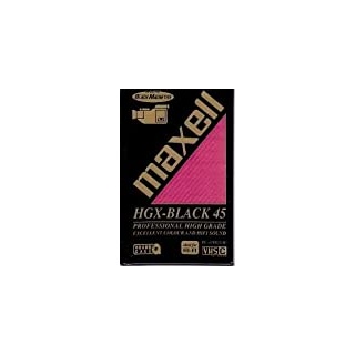 Maxell HGX schwarz 45 VHSC EC 45hgx (B)