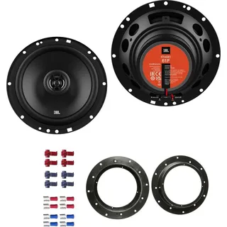 EHO JBL Stage1 61F Lautsprecher mit Einbauset passend für VW Volkswagen Caddy ab 2003 Türen vorne 400 W 165mm 2 Wege Koax