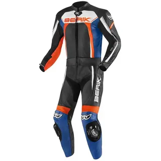 Berik Ascari Pro 2-Teiler Motorrad Lederkombi, schwarz-weiss-rot-blau, Größe 52