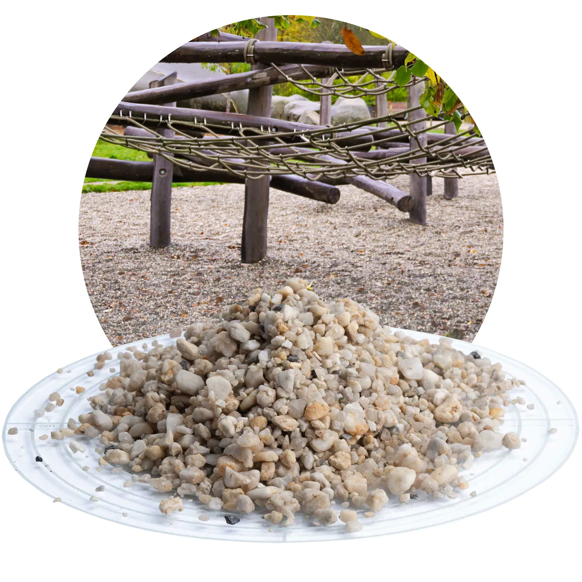 Fallschutzkies 2-8 mm - 25 kg Sack