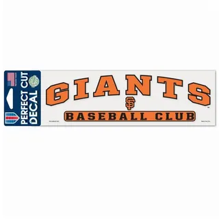 WinCraft Wanddekoobjekt MLB Perfect Cut Aufkleber 8x25cm San Francisco Gia bunt
