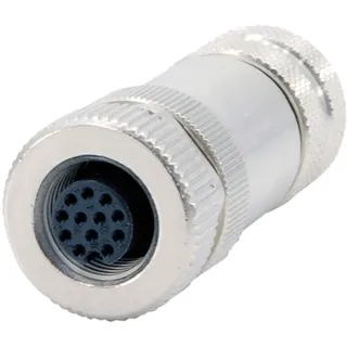 Phoenix Contact 1404411 Sensor-/Aktor-Steckverbinder, unkonfektioniert M12 Buchse, gerade Polzahl 12 1 St.