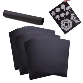 OTCRAFT 40 Stück 17,8 x 12,7 cm weiche Gummi-Magnetplatten für Metall-Stanzformen, Aufbewahrung, Orangisieren, Basteln, Werkzeug, Scrapbooking, Kunst und Handwerk, flexible Platziermatten, 0,3 mm