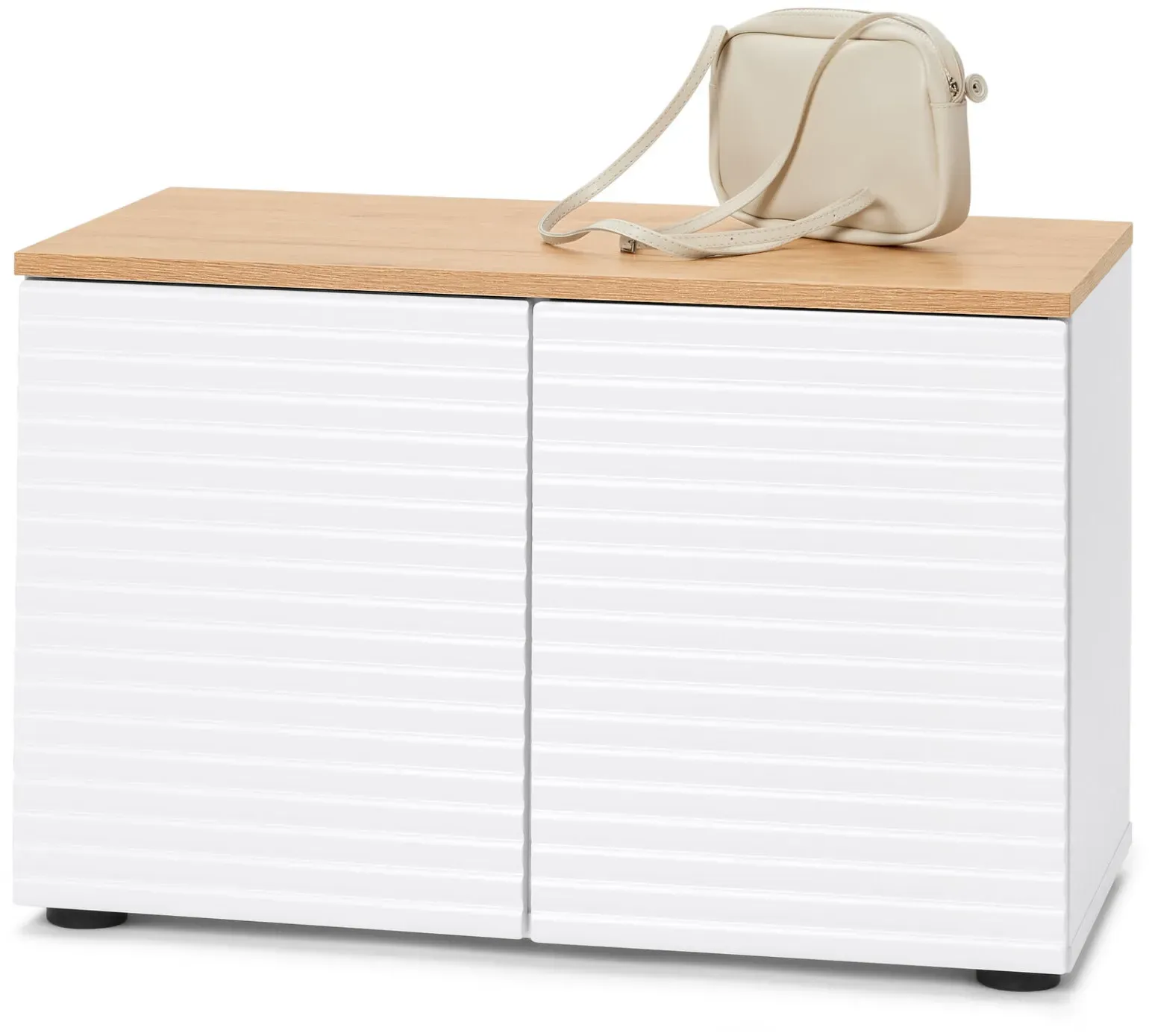 Tchibo - Sitzbank mit Stauraum - 71,5x38x46cm - weiß - Holz