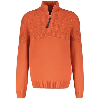 Lerros Stricktroyer mit Cable-Muster", - Spicy orange - L