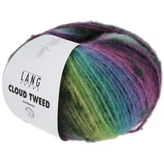 LANG YARNS Cloud Tweed Häkelwolle, 260 m grün