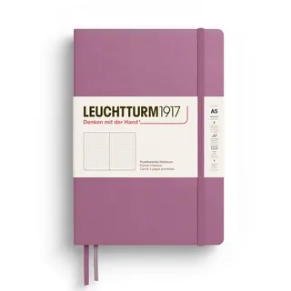 Leuchtturm1917 Notizbuch Medium A5 Hardcover 251 nummerierte Seiten, Dusty Rose dotted