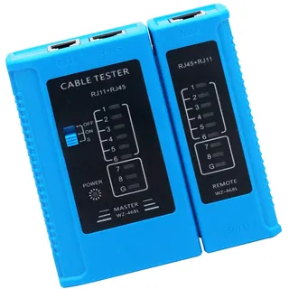 RUIZHI Netzwerktester Netzwerk Kabel Tester Test Tool zum RJ45 RJ11 RJ12 CAT5 CAT6 LAN Ethernet-Kabeltester