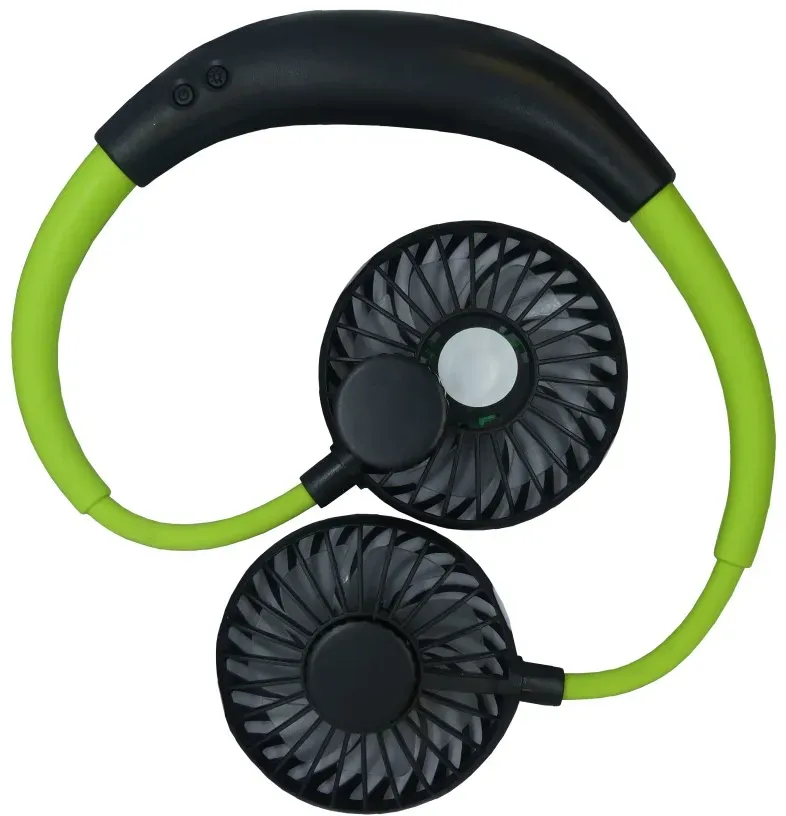 Lüfter mit Nackenhalterung Ventilator Nackenband Umhängeventilator wiederaufl...