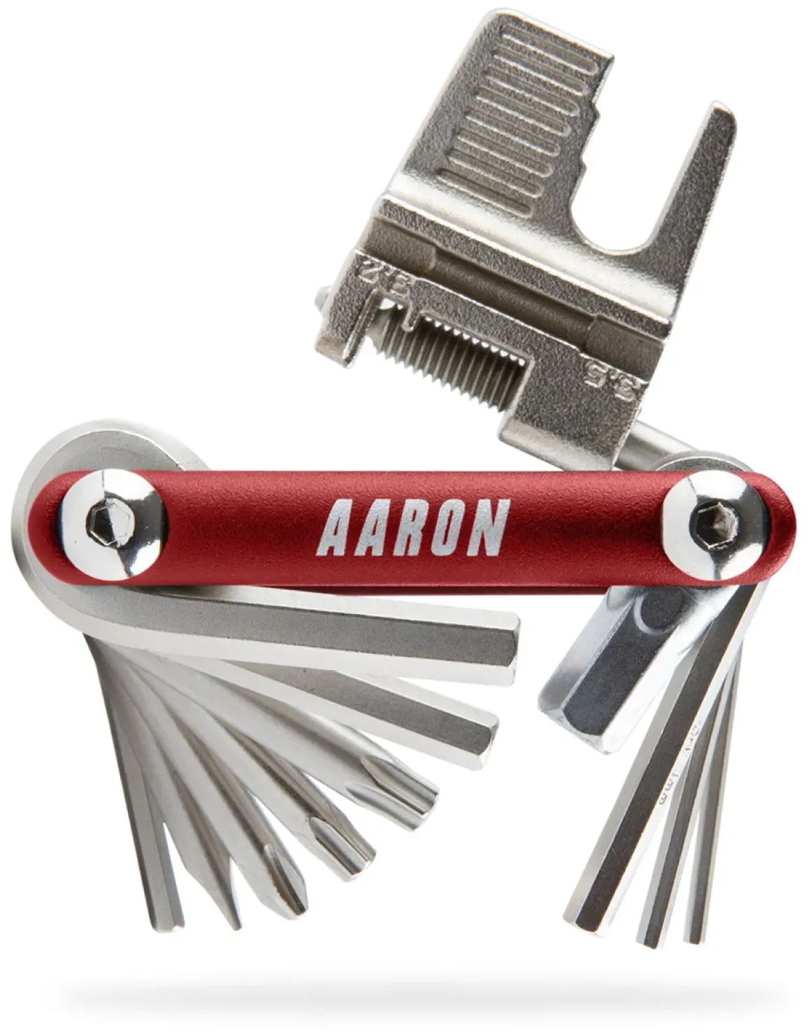 AARON Tool 20 in 1 Multitool - Fahrrad Multifunktionswerkzeug - Rot