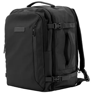 BidMamba Ryanair Handgepäck Rucksack 45x36x20 Tasche Reiserucksack Flugzeug Reise Travel Bag Schwarz Cabin Backpack Lightweight Carry-On Airline Approved Compact Travel Bag for Flights and Daily Use