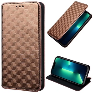 Handyhülle für ZTE Blade A55 Glitzer Hülle Leder, ZTE Blade A55 klappbar Handytasche, Schutzhülle für ZTE Blade A55 Handy Hüllen Ständer und Kartenfächer Magnetverschluss Braun