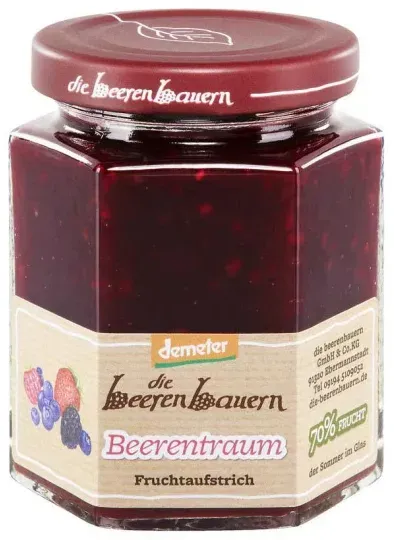 Die Beerenbauern Beerentraum Fruchtaufstrich demeter