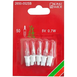 Konstsmide 2650-052SB Ersatzbirne, 5er-Blister, klar,