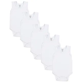 TupTam Baby Jungen Achselbody – Weicher Baby Body im 5er Pack aus Baumwolle, Body Baby Unifarben OEKO-TEX zertifiziert, Farbe: Farbenmix 4, Größe: 92 - 92