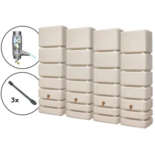 Slim Wandtank Set 1400 l sandbeige
